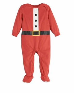 CUDDL DUDS One Piece SANTA Footed Pajamas Sleep & Play Infant Baby Sz 24 Mos. - Picture 1 of 6