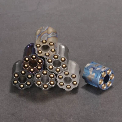 EDC Titanium Alloy Pendant Shaped Lanyard Knife Bead Paracord Pendant Detachable - Image 1 of 4