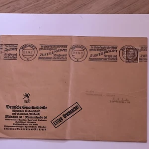 Sehr Seltener Deutsches Reich Brief Drucksache „ München 23.8.1934 „ Briefmarke - Bild 1 von 8