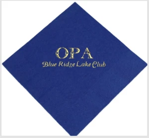 100 personalized beverage napkins wedding graduation party birthday custom - Picture 1 of 7