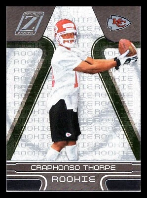 2005 Donruss Zenith /999 Craphonso Thorpe #112 Rookie RC - Image 1 of 2