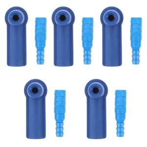 Herramienta de reemplazo de líquido de frenos 5 piezas adaptador de tubo de purga conector de purga para hombre - Imagen 1 de 12