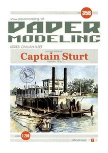 Kartonmodell Australischer Raddampfer Captain Sturt 1:200 Oriel - Picture 1 of 1