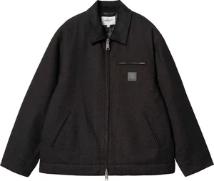 Abrigo Carhartt WIP Truman Negro Chocolate Espiga Chaqueta Bombardero Talla XL NUEVO - Imagen 1 de 16