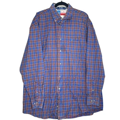 Wrangler George Strait Cowboy Cut Collection Plaid Button Down Shirt XXL - Image 1 of 4