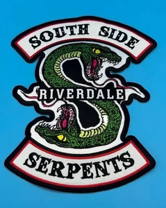 Riverdale Patch Halloween South Side Serpents TV Large Patch Jackets 11.25" x 9" - Picture 1 of 4