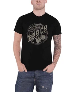 Bad Company T-Shirt Straight Shooter Roundel Band Logo Neu Official Herren Schwarz - Bild 1 von 5