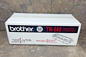 New Genuine Brother TN-560 Black Laser Toner Cartridge Box HL-1650 High Yield - Picture 1 of 6