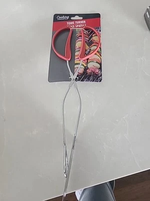 Cooking Concept Long Bbq Grill Utensil Tong Spatula Turner Tool - Image 1 of 4