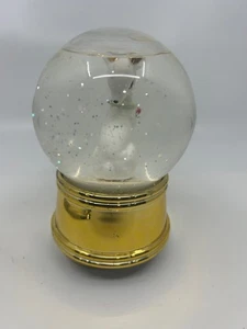 Vintage Christmas Reindeer Snow Globe Wind Up Music - Picture 1 of 6