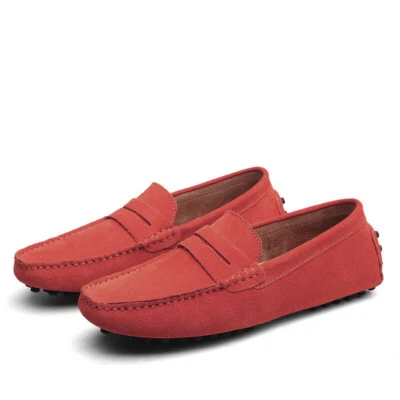 Nuevos Hombres Mocasines de Conducción Gamuza Cuero Minimalismo Mocasines Sin Cordones Zapatos para Barco 13 Foto 1 de 4