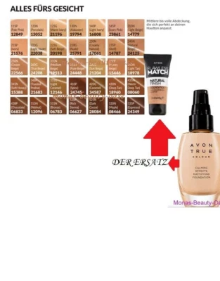 Avon FLAWLESS MATCH Foundation Natural Finish Hyaluronsäure 345N Soft Honey 💞 - Bild 1 von 4