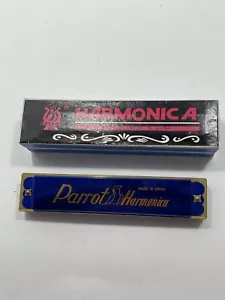 Armonica pappagallo vintage 16 fori nota C - Foto 1 di 7
