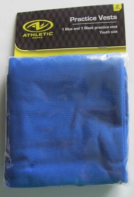 Vest Athletic Youth Works Practice Blue and Black 2 Pack - Image 1 of 2
