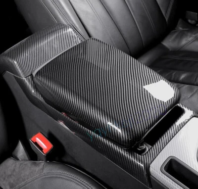 Cubierta reposabrazos consola central ABS fibra de carbono para Audi A5 S5 2018-2022 Foto 1 de 4