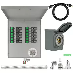 Nature's Generator Transfer Switch12-Circuits 120/240V 30A with Inlet box - Picture 1 of 6