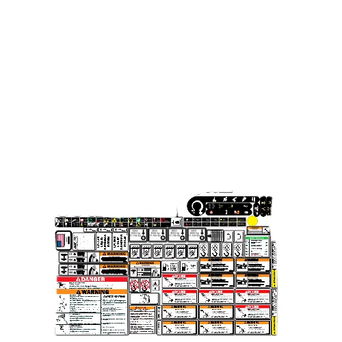 JLG 800A Boom Lift Decal Kit - (Safety Only) 7 YEAR VINYL! - Image 1 of 1