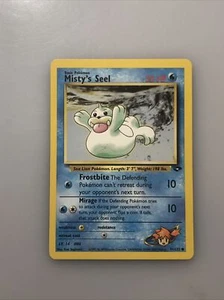 NM (1st edition) Pokemon MISTY'S SEEL Card GYM CHALLENGE Set 91/132 First Ed - Picture 1 of 4