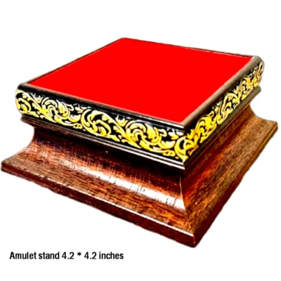 Altar -Soporte de amuleto -Estante de Buda -Expositor de amuletos - Base de Buda de madera hecha a mano Foto 1 de 4