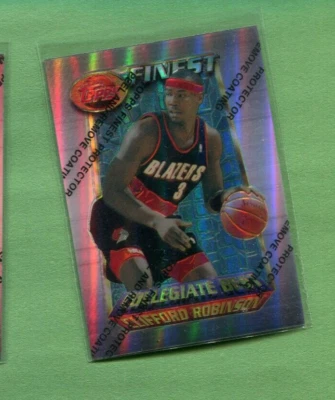 CILFFORD ROBINSON BLAZERS 1994 TOPPS FINEST REFRACTOR BASKETBALL CARD #226 - Image 1 of 2