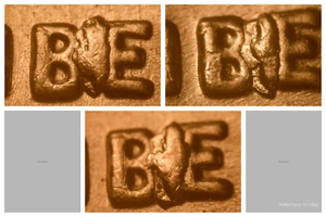 3 Different 1955-S Monster BIE Cent Errors Gem BU Unc Red Lincoln Wheat Cent#17 - Picture 1 of 3