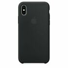 Genuine Apple iPhone X Silicone Protection Case Cover MQT12ZM/A Black