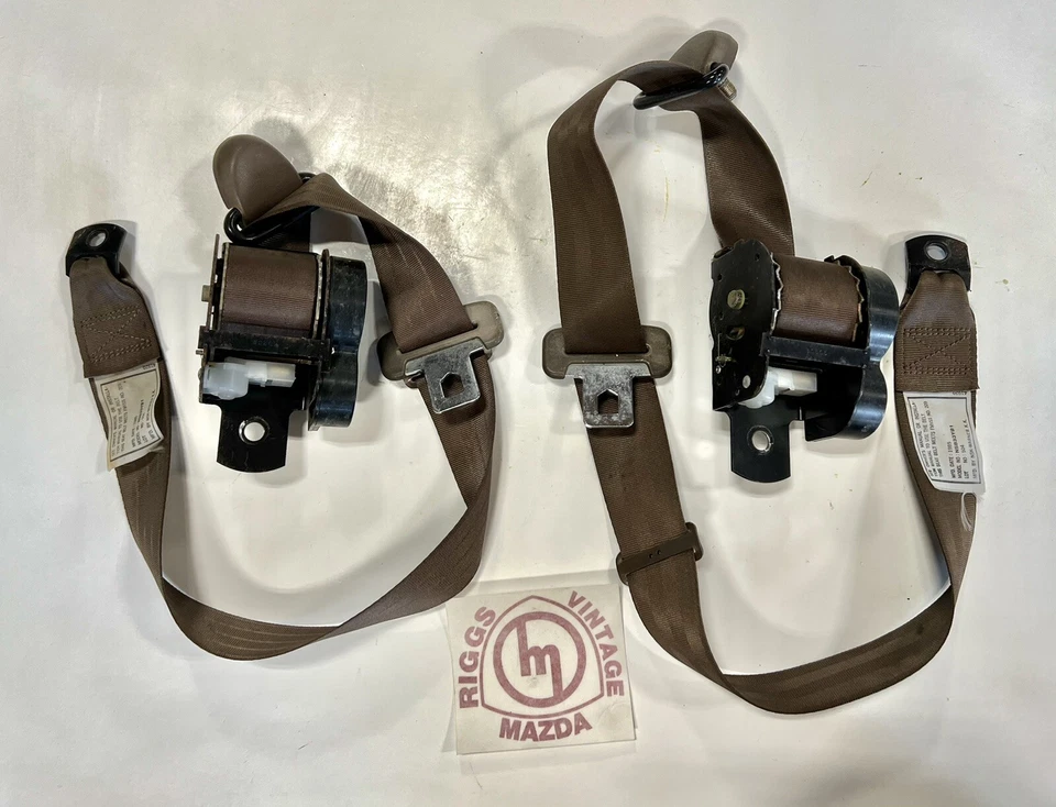 Cinturones de seguridad marrón probados para Mazda Rx7 S3 GSLSE 1984 1985 Foto 1 de 4