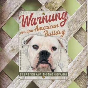 Cartel American Bulldog 15x21cm | Carteles para perros Advertencia | Señal de advertencia 15S - Imagen 1 de 3