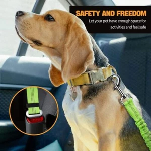 Car Belt Dog Pet Seat Durable Nylon Adjustable Supplies Harness Retractable Rope - Picture 1 of 22