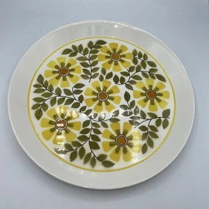 Vintage Mikasa Duplex by Ben Seibel Trellis 12" Platter MCM Yellow Flowers - Picture 1 of 11