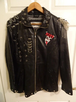 MINT Womens WIlsons Pelle Studio Vortex Thinsulate Black Leather KISS Jacket - S - Image 1 of 4