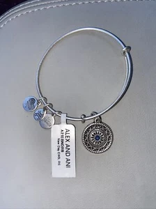 NEU Alex and Ani NEU TAG Rafaelian Silber Sodalit Charm Arm Armband Neu mit Etikett - Bild 1 von 5