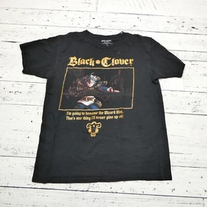 Black Clover Anime Shirt Size M Asta Yuno Shirt Anime Manga T-Shirt Graphic - Picture 1 of 6