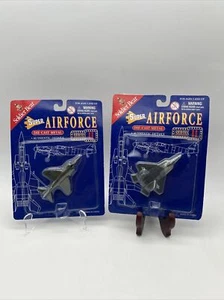 Soldier Bear Super Air Force Die Cast airplane AV-8 Hawker Harrier &YF22 Fighter - Picture 1 of 10