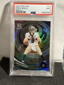2023 Spectra Nebula Drew Brees /2 PSA 9 - Picture 1 of 2