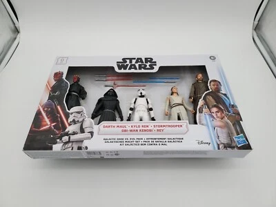 Star Wars Galactic Good Vs Evil 5 Pack 6" Figure Darth Maul Kylo Ren Obi-Wan Rey - Image 1 of 4