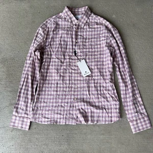 nwt mens boga long sleeve button up plaid shirt size L z8 - Picture 1 of 6