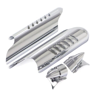 Chrome Lower Fork Leg Covers For Harley Road King Electra Glide Ultra Classic Foto 1 de 4