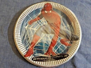 SPIDERMAN UOMO RAGNO PIATTI DI CARTA PER FESTE E PARTY 8 pz. MARVELSUPEREROI new - Picture 1 of 1