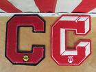 Vintage 1950s Chenille 'C' Varsity Letter Jacket/Sweater Patch Pair Music Band