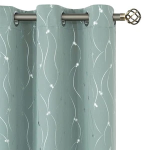 Room Darkening Curtains 72 Inches Long, Grommet Thermal Insulated Blackout Cu... - Picture 1 of 10
