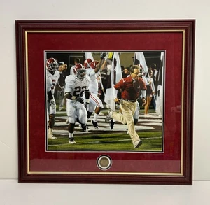 Alabama Football ~ Nick Saban gerahmter Fotodruck ~ 15" x 18" (Mark Ingram) - Bild 1 von 8