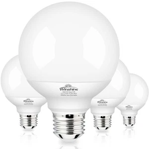 G25 LED Globe Light Bulbs for Bathroom, 60 watt Equivalent Vanity Light Bulbs... - Picture 1 of 7