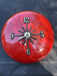 Vintage Firebell Klox Uhr Feueralarm Glocke Feuerwehrmann Wanddeko Made in USA - Bild 1 von 3