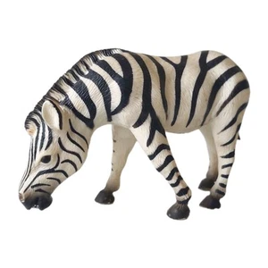 Vintage Bullyland Grazing Zebra Figure African Wildlife Animal Toy | RARE - Picture 1 of 11