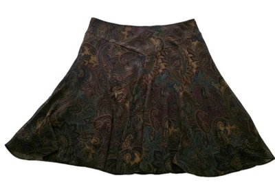 Falda de Colección Chaps XL Paisley Oscura Academia Otoño Otoño Bibliotecario Foto 1 de 4