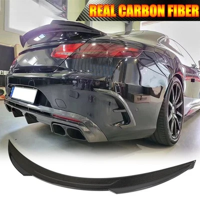 Asa de spoiler traseira de carbono real para Mercedes-Benz W217 C217 S550 S63 S65 - Imagem 1 de 4