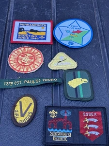 Scout Girl Guide Aufnäher Restposten Kurioses Stück ausgefallene Sammlungsartikel 9v - Bild 1 von 5
