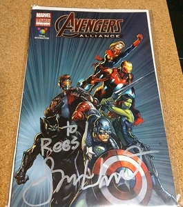 Marvel Comics AVENGERS ALLIANCE #1 PROMO 2016 Signed by Cover Artist SAM WOOD VG - Picture 1 of 7