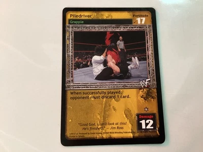 2000 WWE Raw Deal WWE Piledriver #1/PR Promo Card - Image 1 of 4